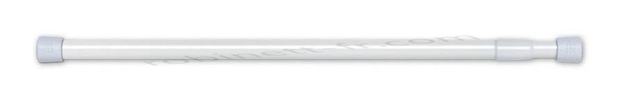 Ventes Barre de rideau de salle de bain en aluminium blanc 110-200 - -0