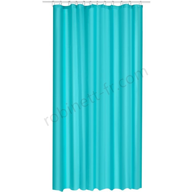 Ventes Rideau de douche Eva - 180 x 200 cm - Turquoise - Bleu - -0