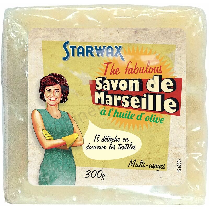 Boutique en ligne Savon de Marseille à l'huile d'olive 300g STARWAX FABULOUS - -0