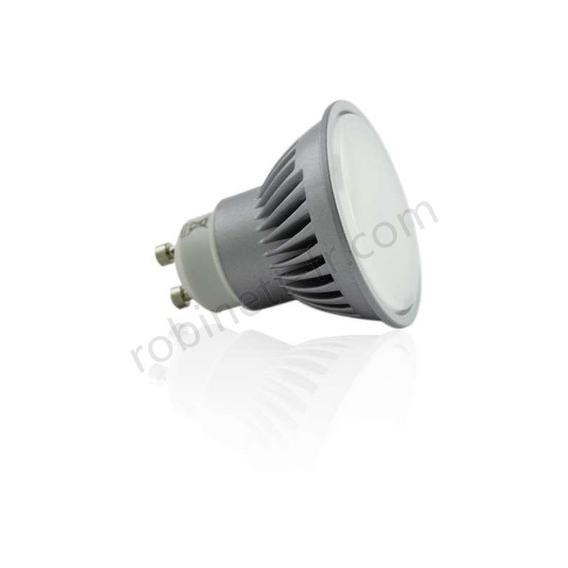 Pas cher Kit Spot LED GU10 étanche 6W carré aluminium lumière 50W blanc neutre 4100K - -1