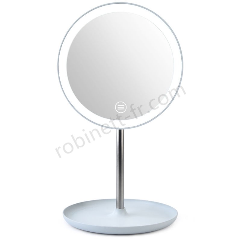 Ventes Miroir De Maquillage Avec Lumiere Led, Rotation A 360 ¡ã, Luminosite Reglable - -0