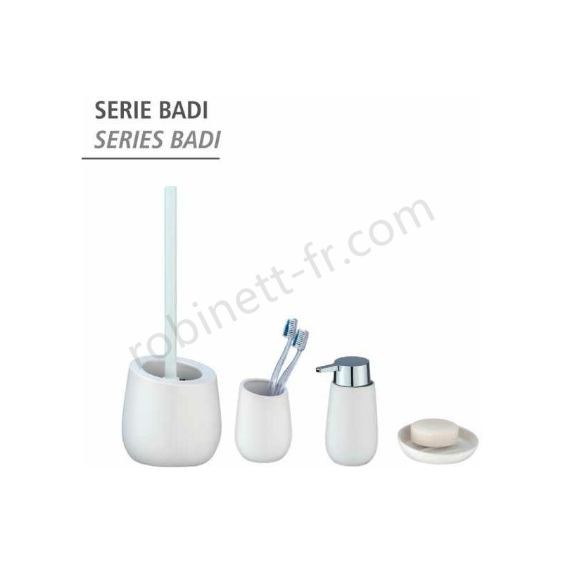 Boutique en ligne Porte-savon Badi blanc - -4