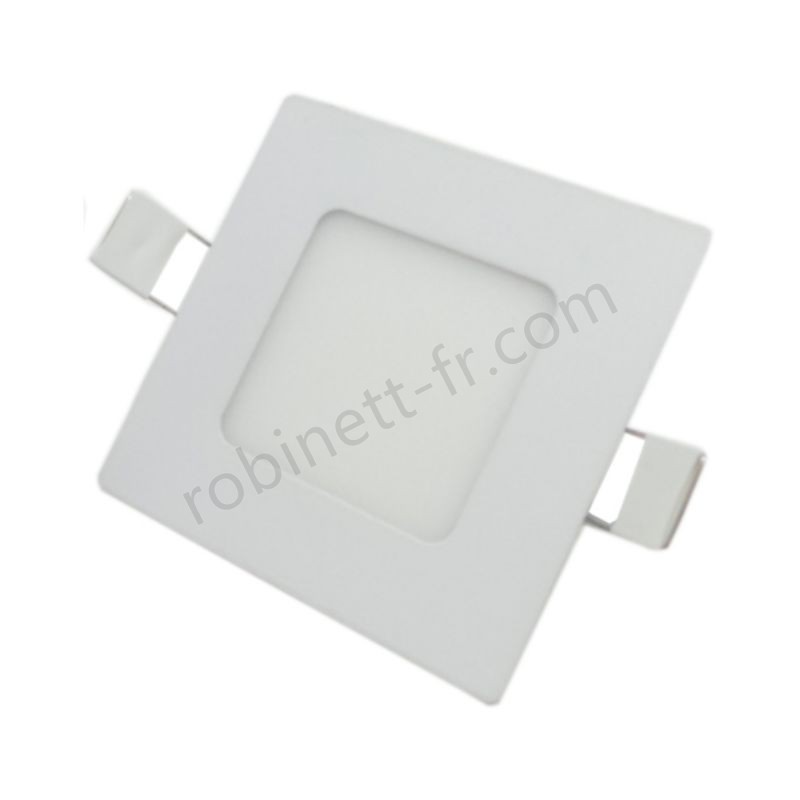 Pas cher Downlight Dalle LED Extra Plate Carré 3W 120° - -0
