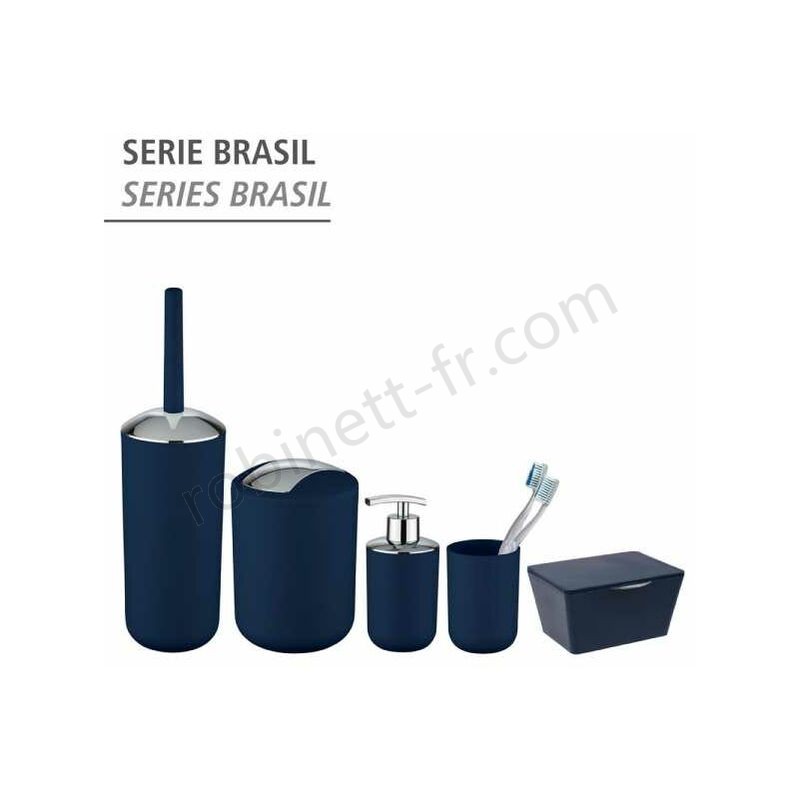 Boutique en ligne Distributeur de savon Brasil bleu foncé WENKO - -4
