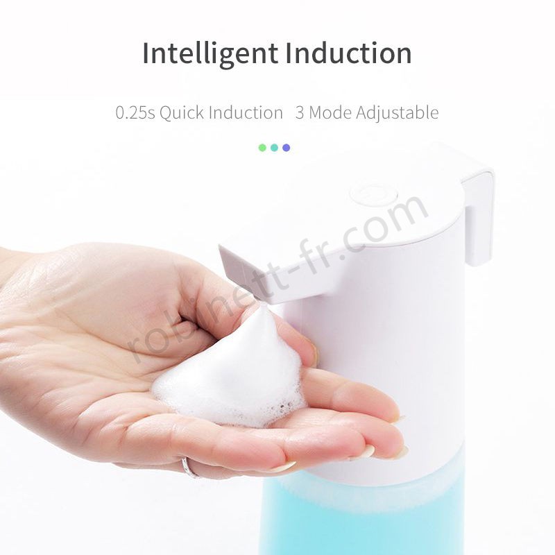 Boutique en ligne Distributeur de savon moussant à capteur d'induction infrarouge automatique 300 ml - -3