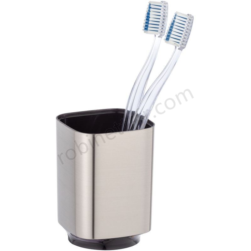 Boutique en ligne Gobelet de brosse à dent design Auron - Argent chromé - Argent - -1