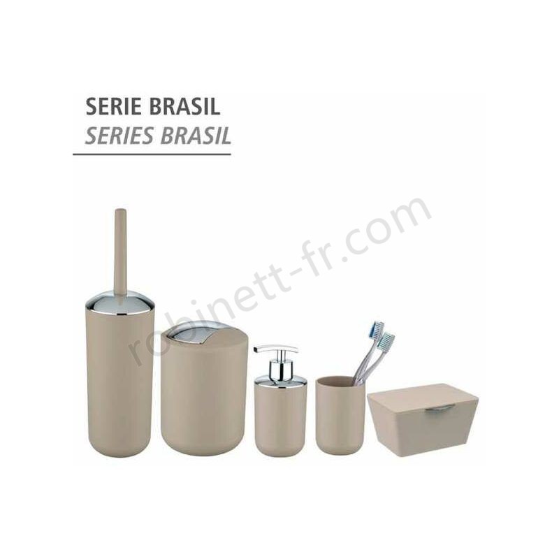 Boutique en ligne Distributeur de savon Brasil taupe WENKO - -4