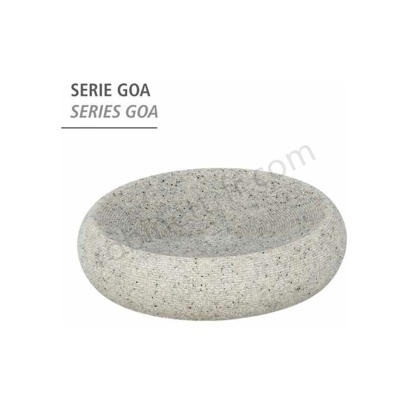 Boutique en ligne Porte savon Goa gris Clair - -3