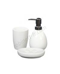 Boutique en ligne Set de salle de bain céramique Blanc - -0