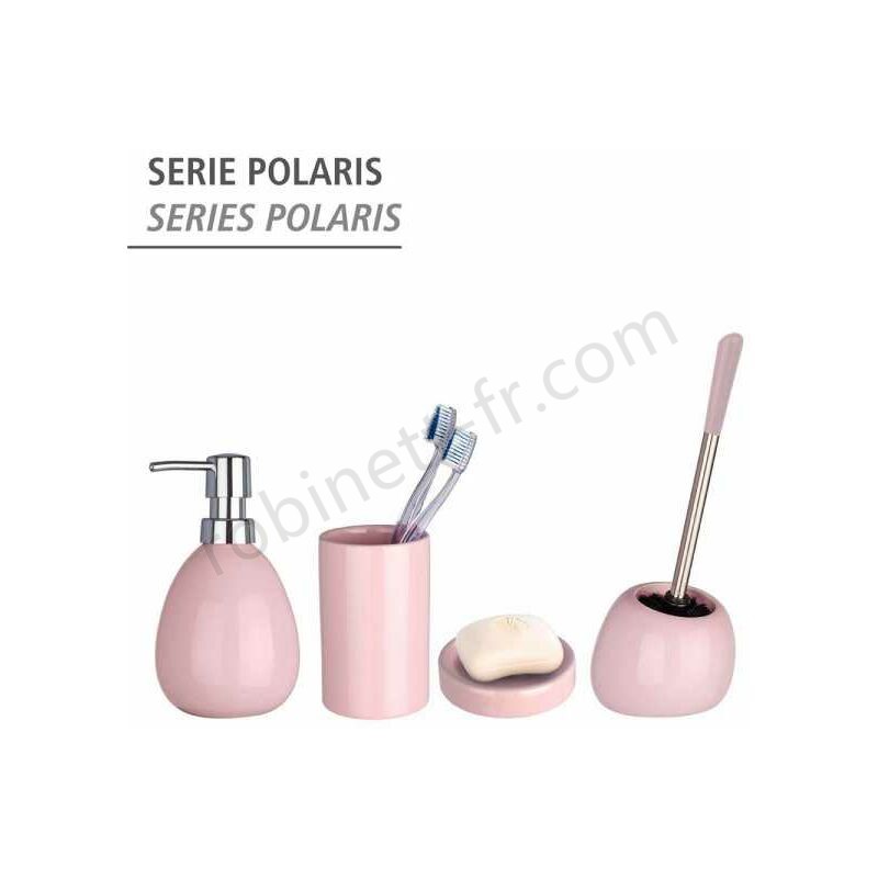 Boutique en ligne Porte-savon Polaris pastel rose WENKO - -4