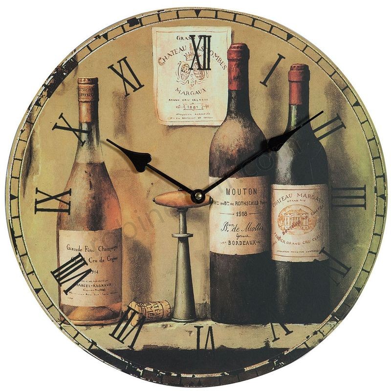 Ventes Horloge suspendue vin - -0