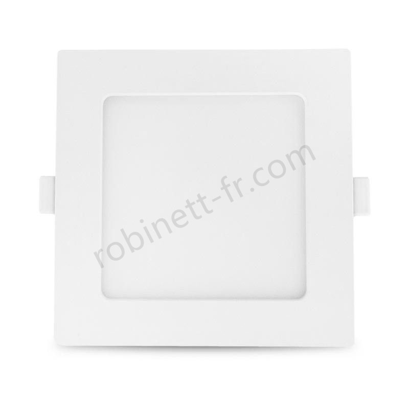 Pas cher Plafonnier LED 10W (90W) Encastrable 147x147 Blanc neutre 4000°K Finition blanc - -0
