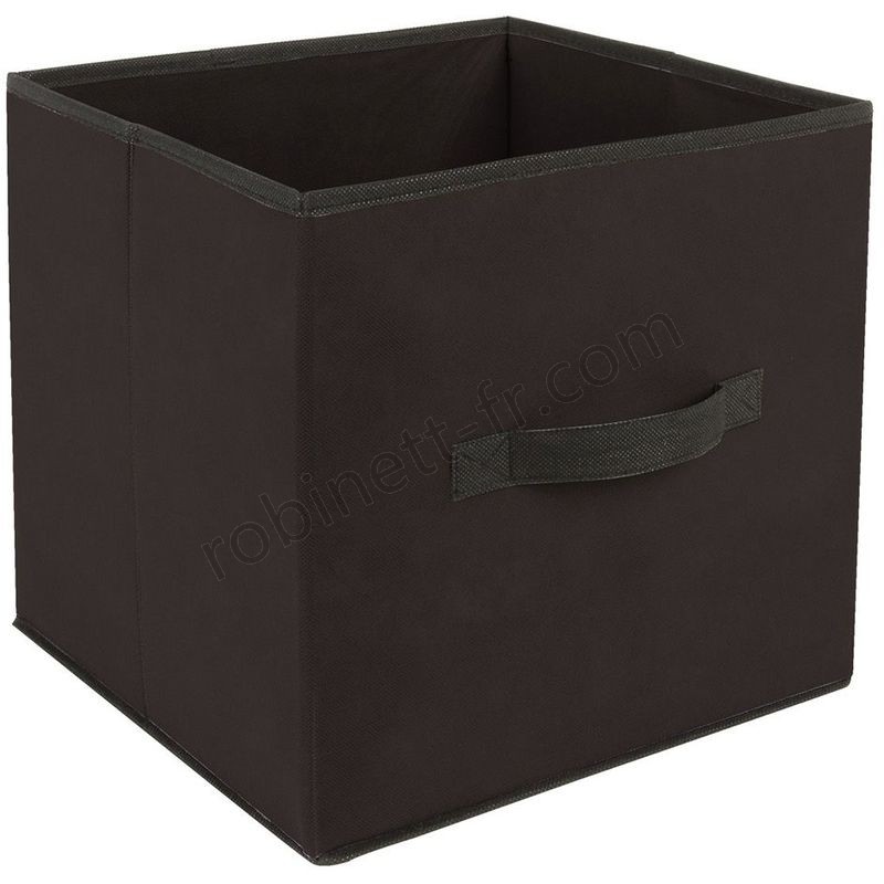 Pas cher Boîte de rangement pour meuble - 31 x 31 cm - Noir - Noir - -0