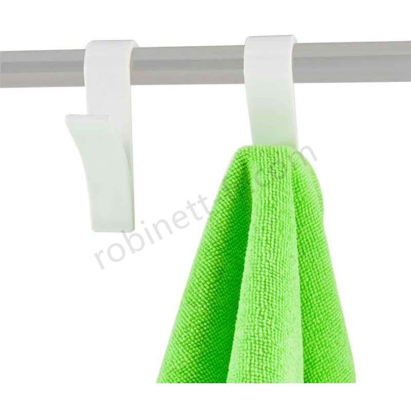 Ventes Crochet pour sèche serviette blanc 2 pcs - -2