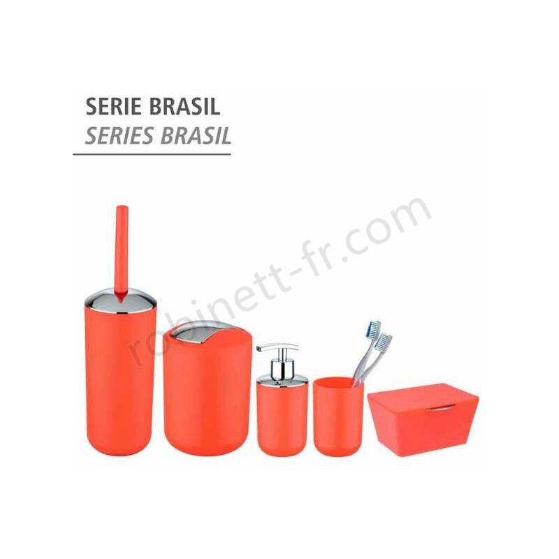 Boutique en ligne Distributeur de savon Brasil rouge corail - -4