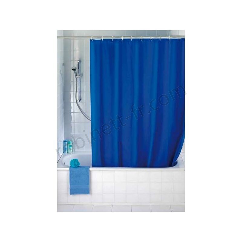 Ventes Rideau de douche bleu nuit WENKO - -1