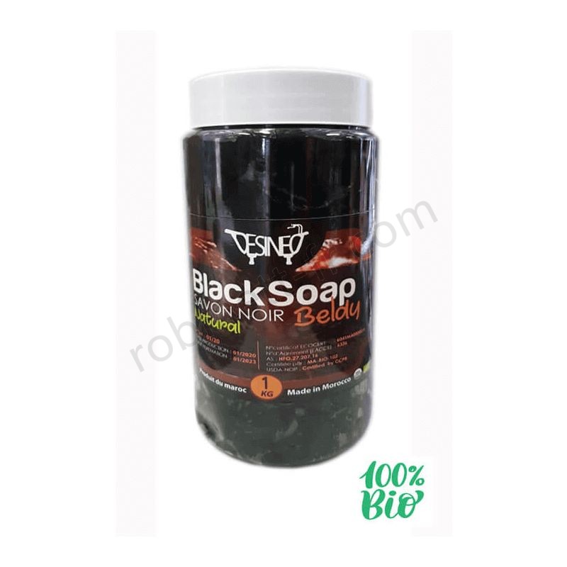 Boutique en ligne Savon noir traditionnel 100% naturel biologique 1kg beldi - -0