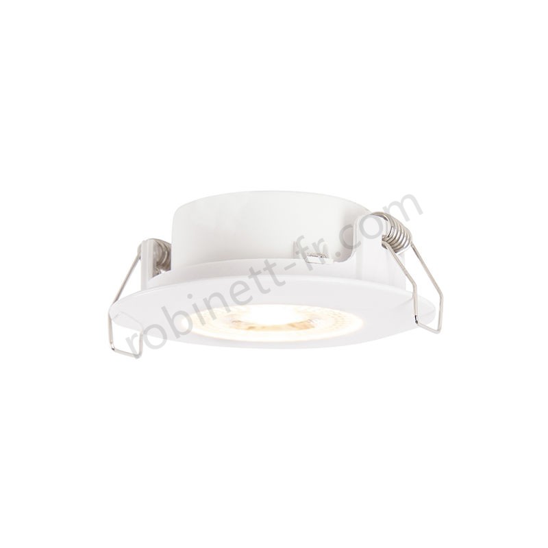 Pas cher Spot Encastrable / Plafonnier blanc avec LED dimmable en 3 étapes - Ulo Qazqa Moderne Luminaire exterieur Luminaire interieur IP44 Rond - -2