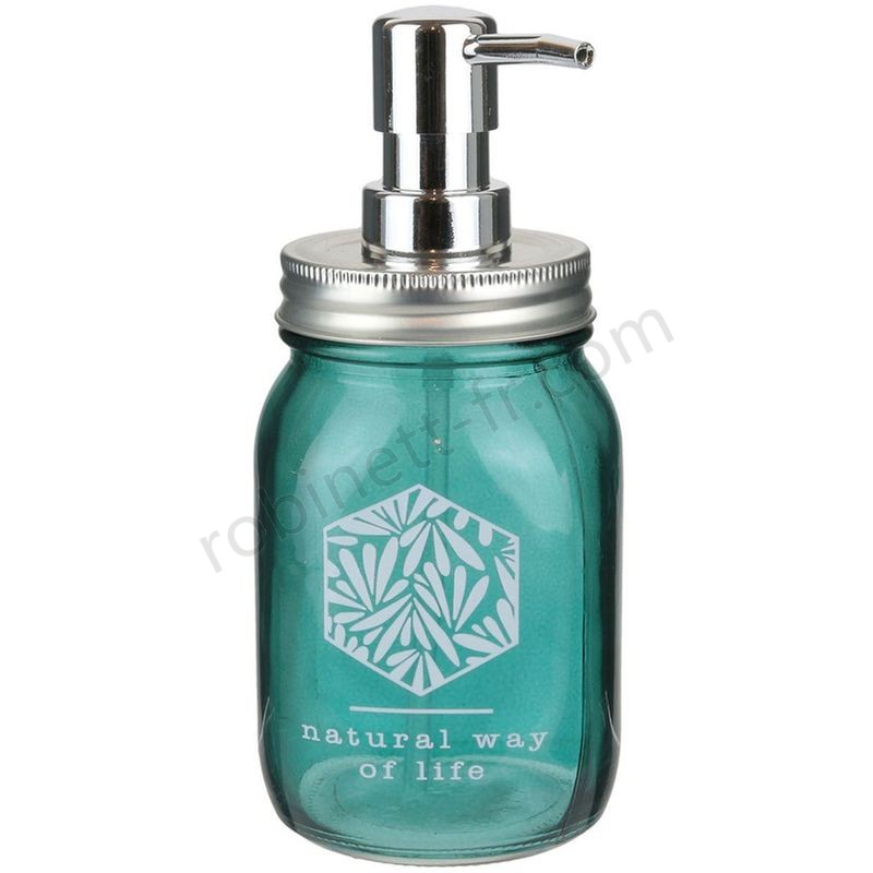 Boutique en ligne Distributeur de savon exotique Jungle - Vert bleu - Bleu - -0
