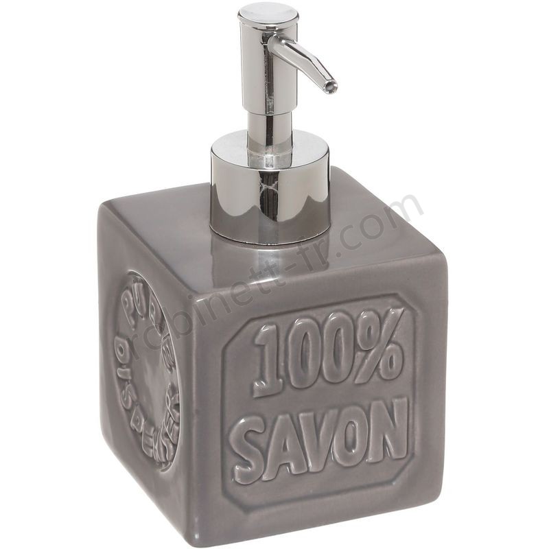 Boutique en ligne Distributeur de savon 100% savon - Céramique - Gris - Gris - Boutique en ligne Distributeur de savon 100% savon - Céramique - Gris - Gris