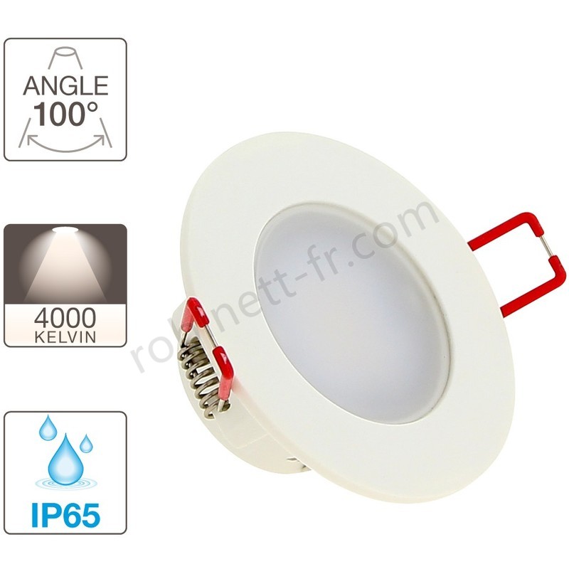 Pas cher Spot LED intégrés Orientable - 345 lumens - étanche | Xanlite - Pas cher Spot LED intégrés Orientable - 345 lumens - étanche | Xanlite