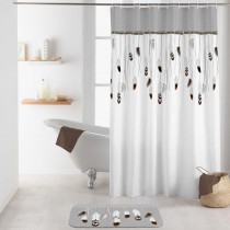 Ventes rideau de douche avec crochets 180 x 200 cm polyester imprime tallulah