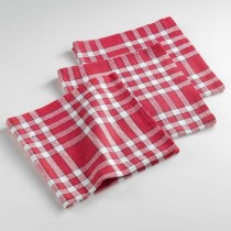 Ventes Serviettes de table /3 45 x 45 cm coton tisse traditio Rouge