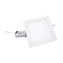 Pas cher Spot LED Extra Plat Downlight Carré 12W Blanc - Blanc Froid 6000K - 8000K