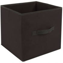 Pas cher Boîte de rangement pour meuble - 31 x 31 cm - Noir - Noir