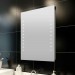 Ventes True Deal Miroir de salle de bain avec lumières LED 60 x 80 cm (L x H)