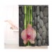 Ventes Rideau de douche, 180x180 cm, 12 crochets, salle de bain, Bambou, Pierres, Orchidée, anti-moisissures, coloré