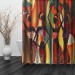 Ventes 3D Rideau de Douche Salle Bain Africain Femme Imperméable +12 Crochet 180x150cm