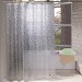 Ventes Rideau de douche en EVA imperméable et résistant à la moisissure semi-transparent avec aimants en bas, Polyester, Pavés, 72\W x 78\L