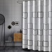 Ventes 72x72in rideau de douche imperméable PEVA rideaux de salle de bain rideaux avec 12 crochets Rideau Only-180X180cm