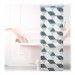 Ventes Store de baignoire, 60 x 240 cm, rideau de douche avec chaine, montage flexible, salle de bain, coloré