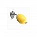 Boutique en ligne Savon rotatif citron jaune Provendi avec porte-savon chromé à écrou