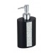 Boutique en ligne MSV Distributeur de savon en polyrésine avec cristaux LUANDA - noir
