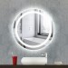 Boutique en ligne Miroir de salle de bain à LED rond anti-buée à éclairage blanc froid miroir mural avec capteur tactile 60cm