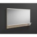 Ventes Miroir lumineux Burgbad Eqio avec éclairage horizontal à LED et étagère SEZQ120, largeur : 1200 mm, Corpus: Décor Cachemire Chêne - SEZQ120F3180