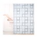 Ventes Store de douche Carré, 160x240 cm, Rideau de douche, baignoire bain store, fixation plafond, semi-transparent