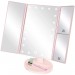 Ventes Miroir de maquillage avec lumières 22 Miroir de courtoisie à LED avec grossissement 2X / 3X, écran tactile, miroir de maquillage lumineux portable Rotation de 180 degrés