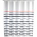 Ventes Rideau de douche Marine - Polyester - 180 x 200 cm - Blanc - Blanc