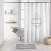Ventes Rideau de douche avec crochets 180x200 microfibre Maison de famille