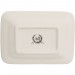 Boutique en ligne Porte-savon vide poche en porcelaine blanche décorée L15xPR11xH2,7 cm - 4