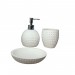 Boutique en ligne Set 3 accessoires salle de bain - JULIA - blanc