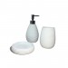 Boutique en ligne Set 3 accessoires salle de bain blanc - LANA - blanc