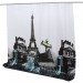 Ventes Rideau de Douche Crochet Tour Eiffel Salle Bain 180x180cm