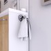 Ventes Patere 2 crochets pour salle de bains - support serviette - sans clou ni vis via syteme vide d\\'air - Chrome