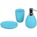 Boutique en ligne Coffret accessoires de salle de bain Sun - 3 Pièces - Turquoise - Turquoise