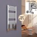 Ventes SIRHONA Radiateur sèche-serviettes à tube carré 1200 x 450 mm pour salle de bains Chauffe-Serviette Radiateur à eau chaude Porte Serviettes mural
